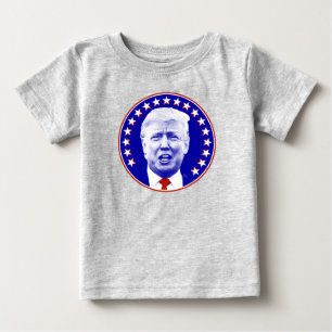 T-shirt Pour Bébé Président Donald Trump en bleu