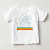 T-shirt Pour Bébé Prêt pour la plage (Devant)
