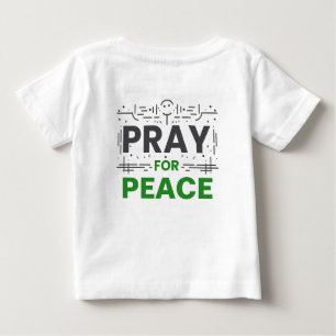 T-shirt Pour Bébé Priez pour la paix