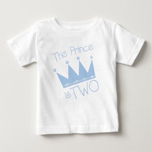 T-shirt Pour Bébé Prince 2e anniversaire (Devant)
