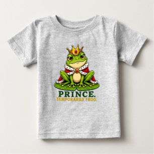 T-shirt Pour Bébé Prince. Grenouille temporaire. Grenouille Prince d