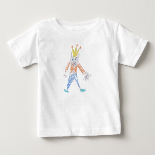 T-shirt Pour Bébé Prince Kitty de K (Devant)