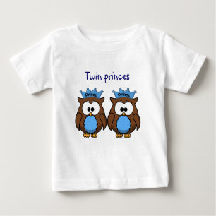 T-shirt Pour Bébé princes jumeaux de hibou