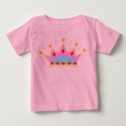 T-shirt Pour Bébé Princess Crown (Devant)