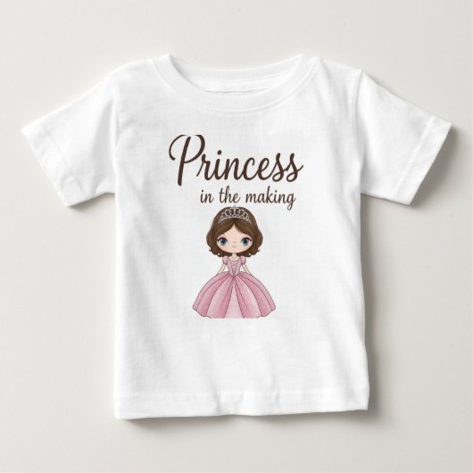 T-shirt Pour Bébé Princess in the making -  (Devant)