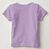 T-shirt Pour Bébé Princess Jewels Lavender Longues Manches Bébé Tee (Dos)