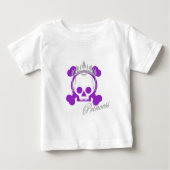 T-shirt Pour Bébé Princess Skull (Devant)