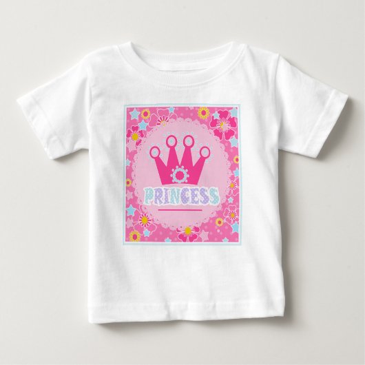 T-shirt Pour Bébé Princesse. (Devant)