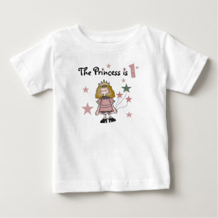 T-shirt Pour Bébé Princesse 1er anniversaire