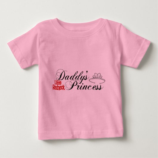 T-shirt Pour Bébé Princesse à cou rouge (Devant)