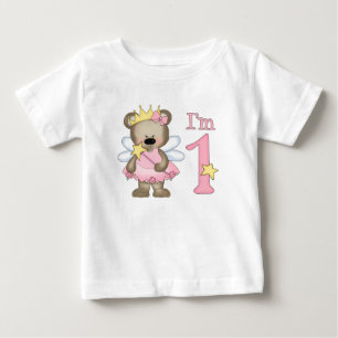 T-shirt Pour Bébé Princesse Bear 1er anniversaire