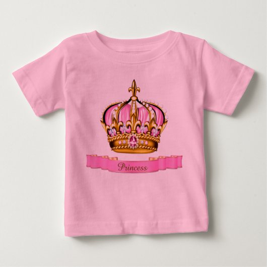 T-shirt Pour Bébé Princesse Bébé Fille (Devant)