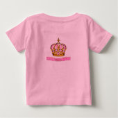 T-shirt Pour Bébé Princesse Bébé Fille (Dos)