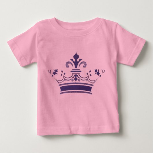 T-shirt Pour Bébé Princesse couronnée (Devant)