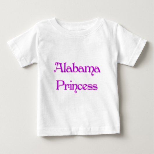 T-shirt Pour Bébé Princesse d'Alabama (Devant)