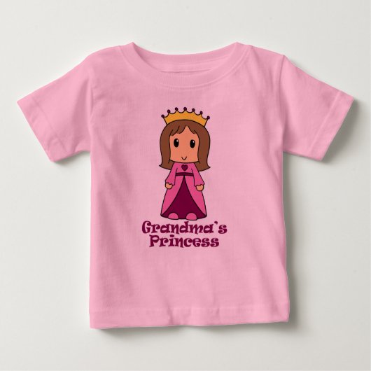 T-shirt Pour Bébé Princesse de grand-mère (Devant)