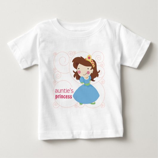 T-shirt Pour Bébé Princesse de Tante (Devant)