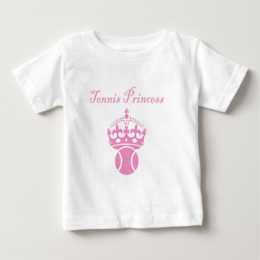 T-shirt Pour Bébé Princesse de Tennis (Devant)