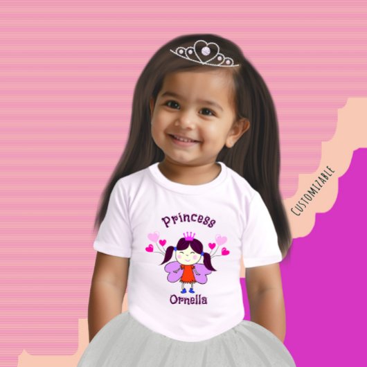 T-shirt Pour Bébé Princesse drôle avec des ballons