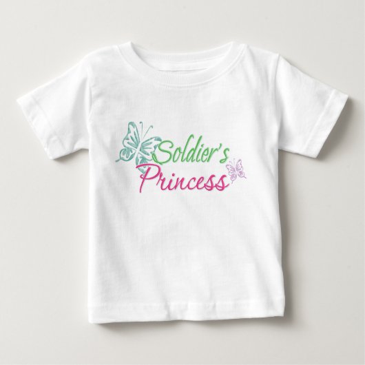 T-shirt Pour Bébé Princesse du soldat (Devant)