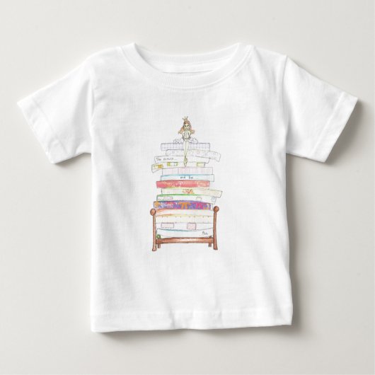 T-shirt Pour Bébé princesse et pois (Devant)