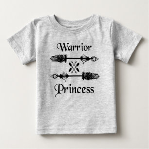 T-shirt Pour Bébé princesse guerrière