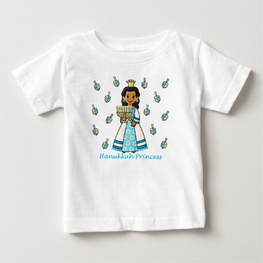 T-shirt Pour Bébé Princesse Hanoukka (Devant)