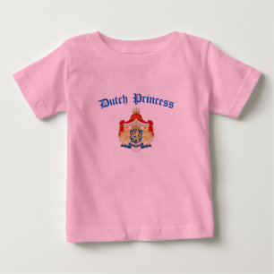 T-shirt Pour Bébé Princesse hollandaise (armoiries de Hollande)