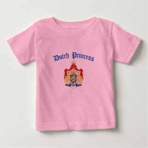 T-shirt Pour Bébé Princesse néerlandaise (manteau de la Hollande des