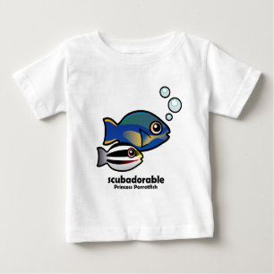 T-shirt Pour Bébé Princesse Parrotfish avec bébé