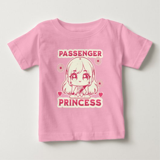 T-shirt Pour Bébé Princesse passagère (Devant)
