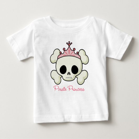 T-shirt Pour Bébé Princesse Pirate (Devant)
