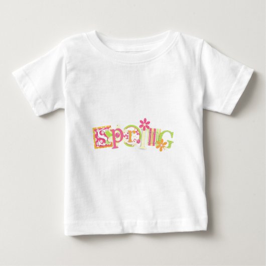 T-shirt Pour Bébé Printemps (Devant)