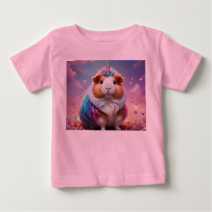 T-shirt Pour Bébé Prism Pigtail : Le Cochon De Guinée Unicorne Radia