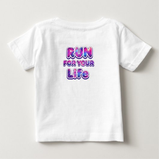 T-shirt Pour Bébé Pro Running Motivation (Dos)