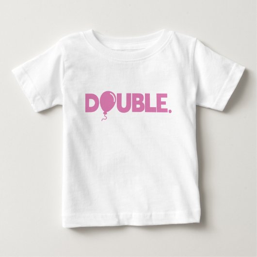 T-shirt Pour Bébé Problème Double Drôle Papa Fils Fille Correspondan (Devant)
