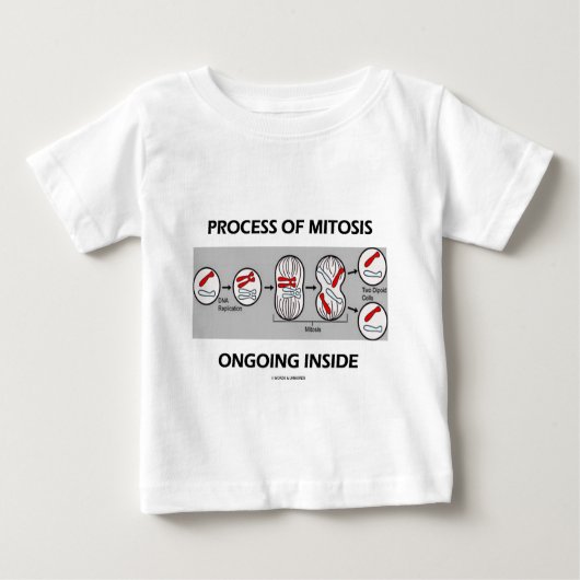 T-shirt Pour Bébé Processus De Mitose En Cours À L'Intérieur (Devant)