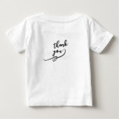 T-shirt Pour Bébé Produit White Baby (Dos)