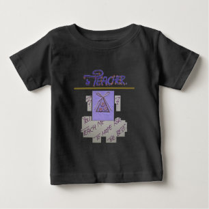T-shirt Pour Bébé Professeur, vous m'apprenez à espérer pour le meil