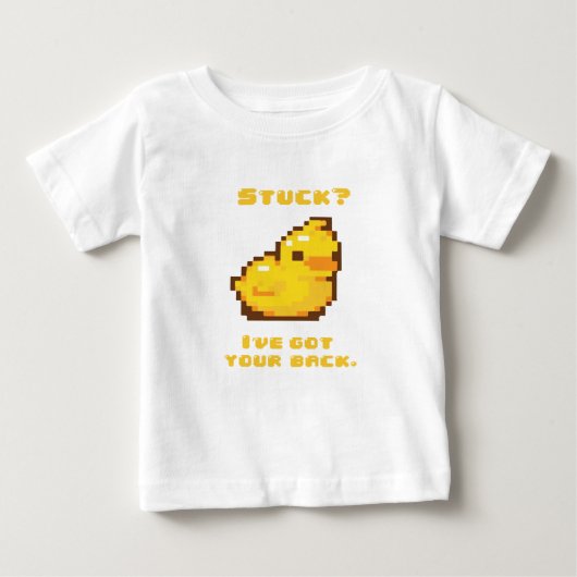 T-shirt Pour Bébé Programmation mignonne en caoutchouc (Devant)