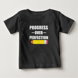T-shirt Pour Bébé Progrès Plutôt que Perfection Retour à l'école Ens