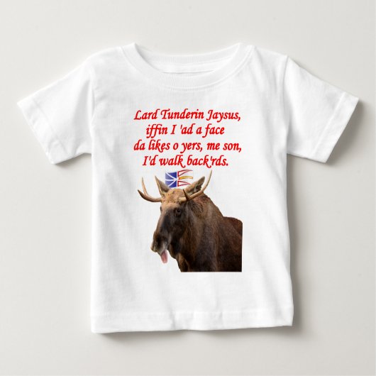 T-shirt Pour Bébé PROMENADE BACKWARDS.png de NEWFIE (Devant)