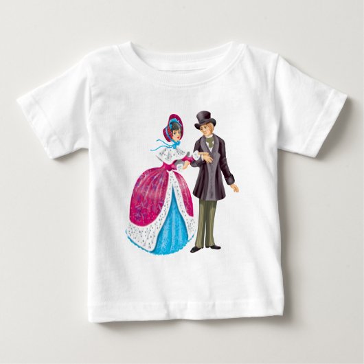 T-shirt Pour Bébé Promenade hivernale (Devant)