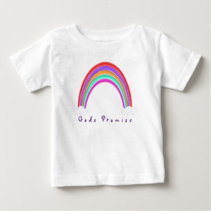 T-shirt Pour Bébé "Promesse des dieux" Arc-en-ciel  