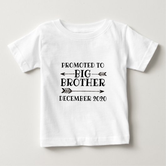 T-shirt Pour Bébé Promu à Big Brother (Devant)