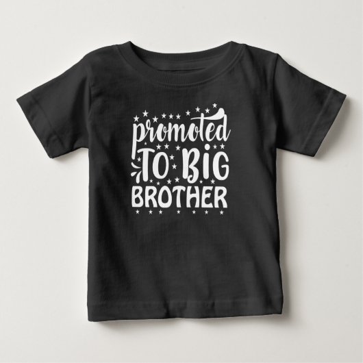T-shirt Pour Bébé Promu À Big Brother (Devant)