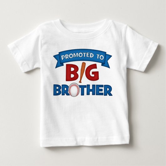 T-shirt Pour Bébé Promu à Big Brother Shirt (Devant)
