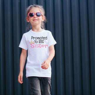 T-shirt Pour Bébé Promu À La Grande Soeur
