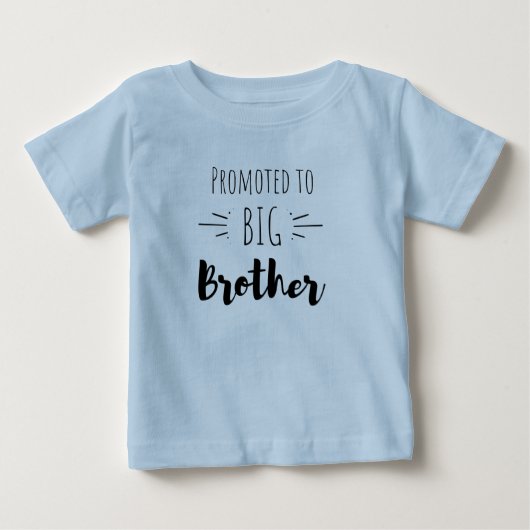 T-shirt Pour Bébé Promu au grand frère (Devant)