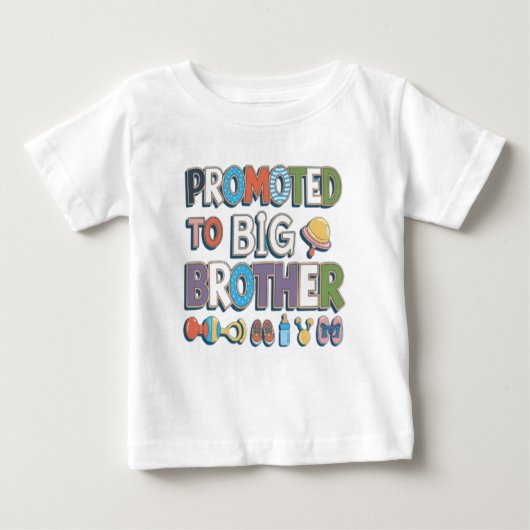 T-shirt Pour Bébé promu grand frère (Devant)